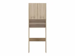 Clearance Mueble para lavadora, 30 x 64 x 180 cm, roble Sonoma Marru00f3n