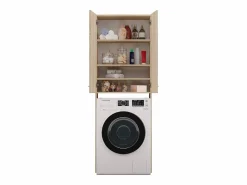 Best Mueble para lavadora, 30 x 64 x 180 cm, roble Sonoma Marru00f3n