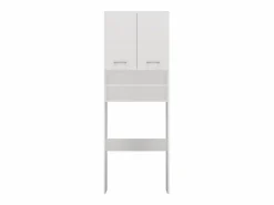 New Mueble para lavadora, 30 x 64 x 180 cm, mate Blanco