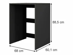 Mueble para lavadora antracita 68x60.1x88.5 irma Mueble Para Lavadora