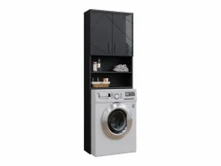Online Mueble para lavadora antracita alto brillo 64x26x190.5 irma Mueble Para Lavadora
