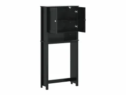 Mueble para lavadora BERG madera maciza 76x27x164,5 cm Mueble Para Lavadora