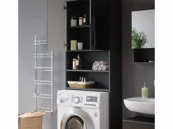 New Mueble para lavadora oro power roble/antracita 64x26x190.5 irma Mueble Para Lavadora