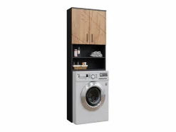 New Mueble para lavadora oro power roble/antracita 64x26x190.5 irma Mueble Para Lavadora