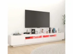 Online Mueble para TV con luces LED 260x35x40 cm ES13336 Mueble Tv
