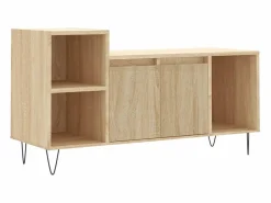 vidaxl Mueble para TV madera contrachapada roble Sonoma 100x35x55 cm