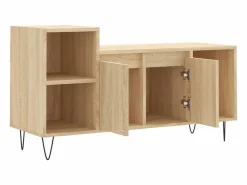 vidaxl Mueble para TV madera contrachapada roble Sonoma 100x35x55 cm