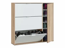 Hot Mueble para zapatos de 3 abatibles y 1 puerta, 30 pares - L106 cm Zapatero|Mueble De Almacenaje