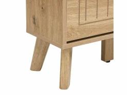 New Mueble para zapatos moderno 110×24×137,5 cm - con 3 puertas abatibles - con espejo - Patas de madera maciza - Natural Zapatero|Mueble De Almacenaje