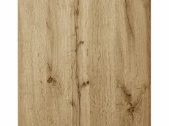Outlet Mueble recibidor Espejo integrado y banco 110x38x190cm Puertas efecto ratán MDF y tablero de partículas y efecto madera ganchos dorados iluminación LED Armario De Entrada