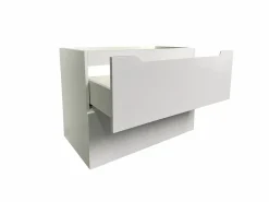 Outlet Vente-unique Mueble simple lavabo suspendido , 80 cm, STEFANIE Blanco