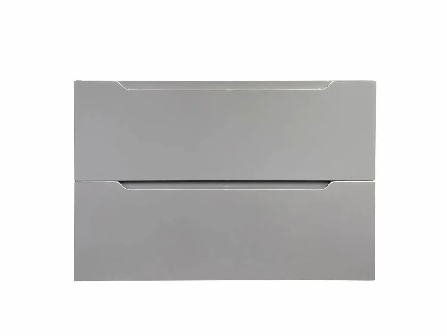 Online Vente-unique Mueble simple lavabo suspendido con columna, 80 cm, STEFANIE Gris