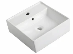 Vente-unique Mueble suspendido con lavabo a instalar y armario de pared, , L80 cm, YANGRA