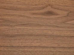 New Mueble TV con almacenamiento chapa de nogal y metal - Natural oscuro y Negro - ZINORI Mueble Tv