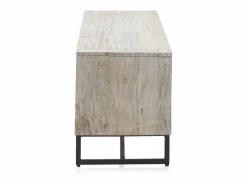 Mueble TV de madera de mango maciza en color patinado