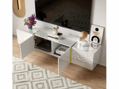 ModernLuxe Mueble TV L 170 cm - con 4 puertas - MDF -