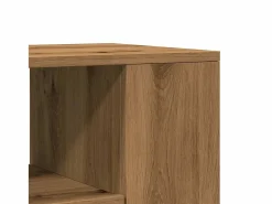 Outlet Mueble TV ruedas madera ingeniería roble artisan 102x34,5x43cm Mueble Tv