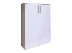 Online Vente-unique Mueble zapatero con 2 puertas en color MATHIAS Blanco