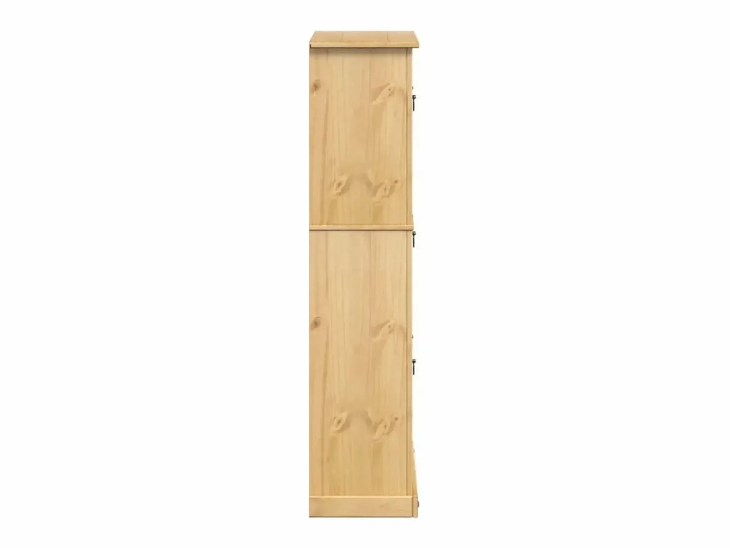 Outlet Mueble zapatero Corona madera maciza de pino 99x32x138 cm ES159669 Zapatero