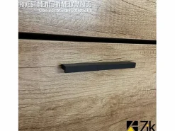 Mueble zapatero de madera de roble 63x24x115cm, 3 puertas plegables, doble fondo, para entrada, muebles bajos - ZIK