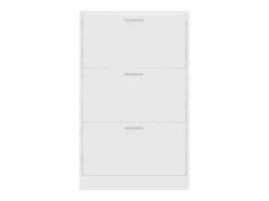 Best Mueble zapatero madera contrachapada 63x24x103 cm ES448610 Blanco