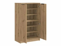 Best vidaxl Mueble zapatero madera ingeniería roble artisian 59x35x100,5 cm Color natural claro