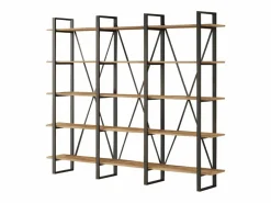 Concept-Usine Muebles de estanterías de madera y metal ASTORIA