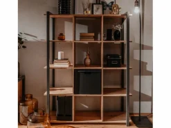 Clearance Concept-Usine Muebles de estanterías de estilo industrial KOTOR Color natural claro