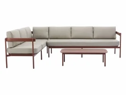 New MYLIA Muebles de salón para jardín LASTON 3233127 Terracota / Beige