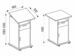 VCM Muebles Hifi Neta Blanco 0