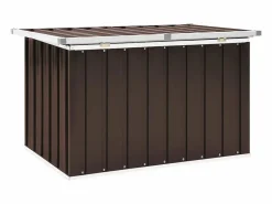 Nancy Caja de almacenaje para jardín marrón 109x67x65 cm Baúl De Jardín