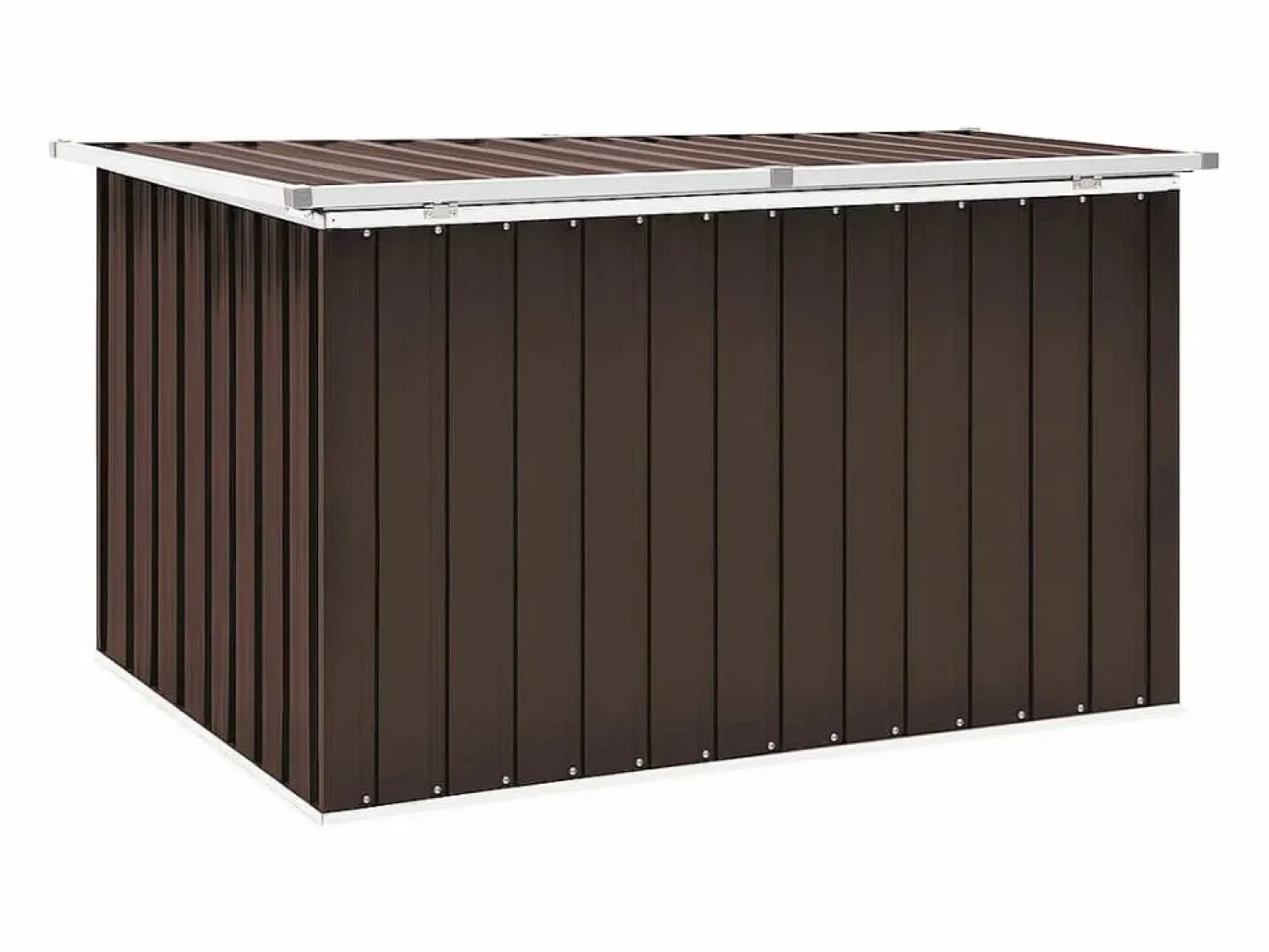 Garden Furniture Nancy Caja de almacenaje para jardín marrón 149x99x93 cm