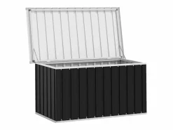 Outlet Garden Furniture Nancy Caja de almacenaje para jardín 129x67x65 cm Gris antracita