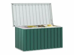 Outlet Garden Furniture Nancy Caja de almacenamiento para jardín 129x67x65 cm Verde