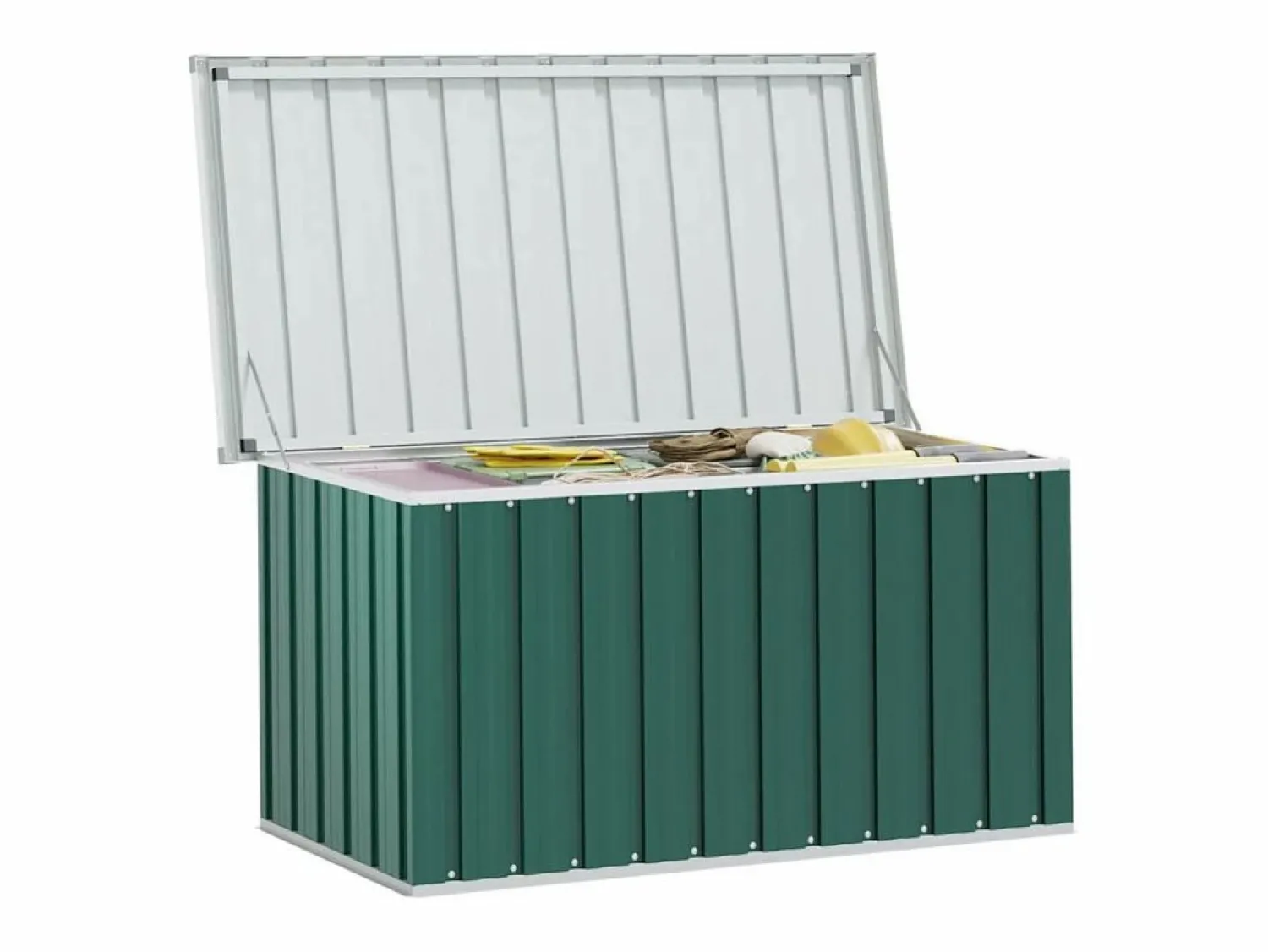 Outlet Garden Furniture Nancy Caja de almacenamiento para jardín 129x67x65 cm Verde