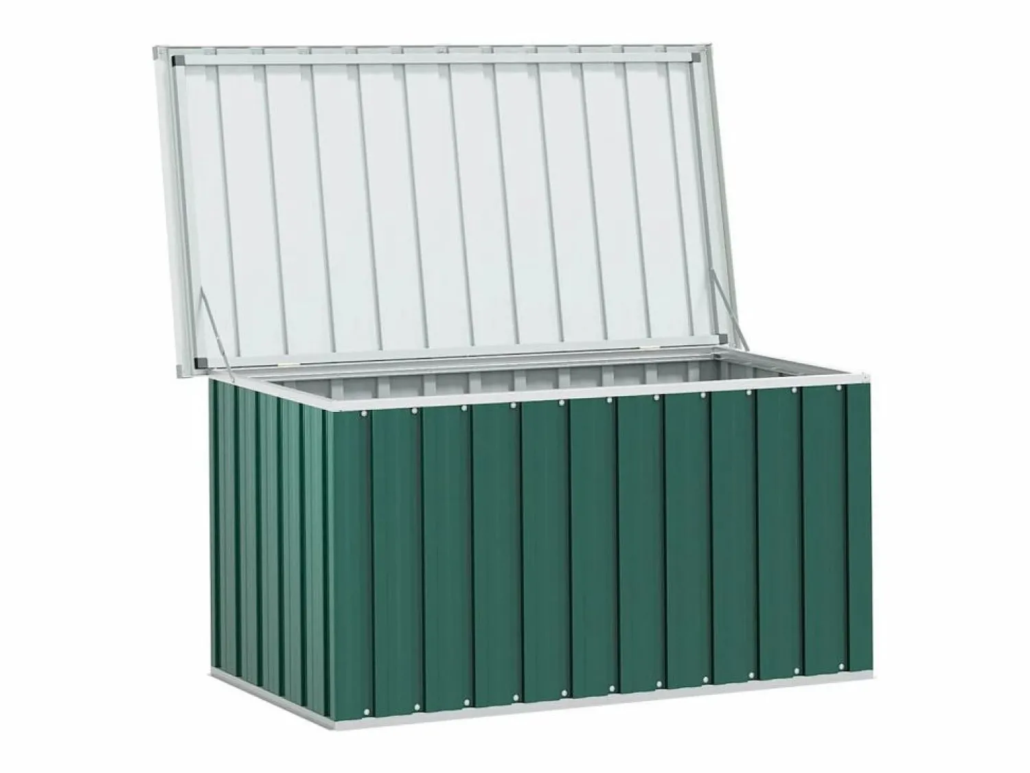 Outlet Garden Furniture Nancy Caja de almacenamiento para jardín 129x67x65 cm Verde