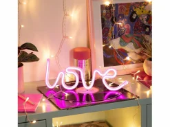 Sale Ledkia Neón LED Love con Batería Rosa