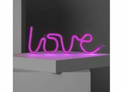 Sale Ledkia Neón LED Love con Batería Rosa