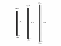 NETTLIFE Aplique LED para Interiores - Lámpara de Pasillo Moderna de 80 CM y 27 W, Color Blanco cálido, para Pasillo Arriba y Abajo