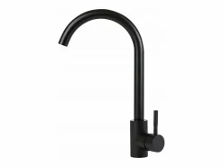 NETTLIFE Grifo de cocina Grifo de alta presión Grifo de fregadero de cocina de acero inoxidable giratorio 360°