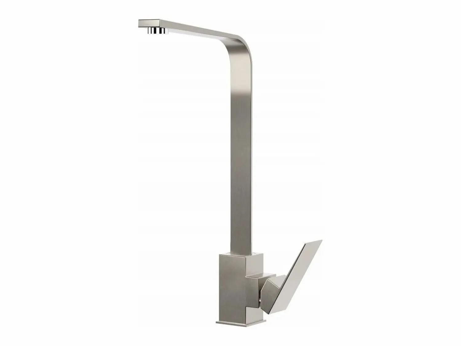 NETTLIFE Grifo de Cocina con Mango Único, Grifo de Cocina de Acero Inoxidable, Grifo de Cocina de Alta Presión, Brazo Giratorio de 360°