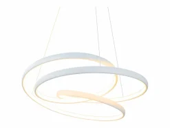 Best Lámpara Colgante LED Diam.50CM 55W Mesa de de Hierro Lámpara de Mesa de Moderna Regulable con Control Remoto para Dormitorio Lámpara Suspendida