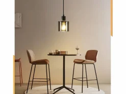 NETTLIFE Lámpara Colgante de Hierro Diam.11cm E27 Max.40w Vintage 1 Bombilla Lámpara de Lámpara Colgante Industrial Retro para Sala de Estar