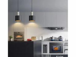 NETTLIFE Lámpara colgante para mesa de comedor, lámpara colgante E27 negra, lámpara colgante retro para mesita de noche, altura ajustable