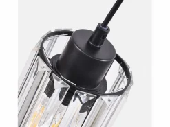 NETTLIFE Lámpara colgante moderna de cristal para mesa de comedor, 4 llamas, E27
