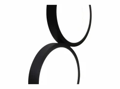 Outlet Lámpara de mesa LED - Lámpara de mesita negra regulable por toque - Lámpara de escritorio en forma de anillo metálico con diseño moderno Lámpara De Escritorio