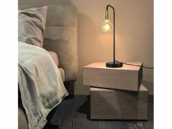 NETTLIFE Lámpara de Mesa Vintage Lámpara de Noche para - Lámpara de Mesa Industrial E27 de Oro Luz Nocturna para niños en el Dormitorio Negro