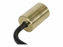 NETTLIFE Lámpara de Mesa Vintage Lámpara de Noche para - Lámpara de Mesa Industrial E27 de Oro Luz Nocturna para niños en el Dormitorio Negro