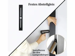 NETTLIFE , lámpara de pared LED para exteriores, 100 cm, , 3000K, IP65, larga, 26W, de villa, en acrílico, para casa, pared, jardines.