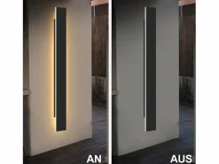 NETTLIFE , lámpara de pared LED para exteriores, 100 cm, , 3000K, IP65, larga, 26W, de villa, en acrílico, para casa, pared, jardines.